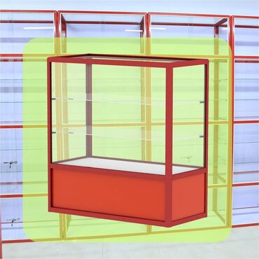 витрина заказ: Прилавок торговый из профиля и стекла, Акция, витрина, для магазина