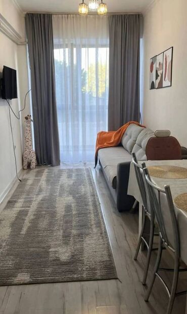 эмарк жибек жолу: 1 комната, 34 м², Элитка, 5 этаж, Евроремонт