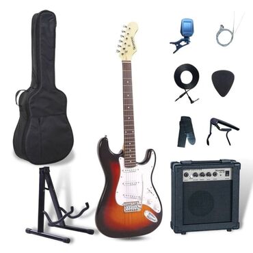 elektro gitara satilir: Elektron gitara, 6 sim, Yeni, Ünvandan götürmə, Pulsuz çatdırılma, Ödənişli çatdırılma