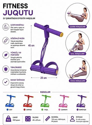 Çoxfunksiyalı Fitness Juqutu – evdə, ofisdə və açıq havada effektiv
