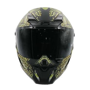 cena kacige: Potpuno zatvorena motociklistička kaciga sa atraktivnim zmijskim — 4