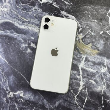 Apple iPhone: IPhone 11, Б/у, 64 ГБ, Белый, Чехол, 100 % — 15