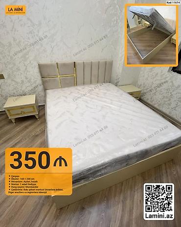 Ev üçün mebel: Çarpayı – açılan bazalı, döşək daxil - Ölçü: 160 x 200 sm - Mexanizm — 1