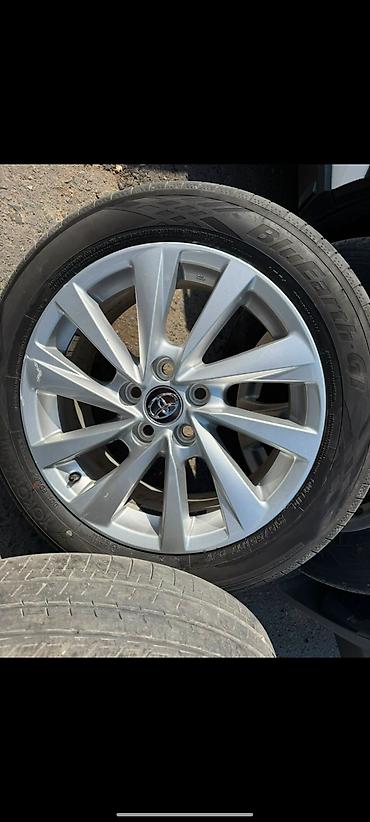 Колеса в сборе 215 / 55 / R 17, Лето, Б/у, Комплект, Легковые, Литые, отверстий - 5 at lalafo.kg Колеса в сборе 215 / 55 / R 17, Лето, Б/у, Комплект, Легковые, Литые, отверстий - 5