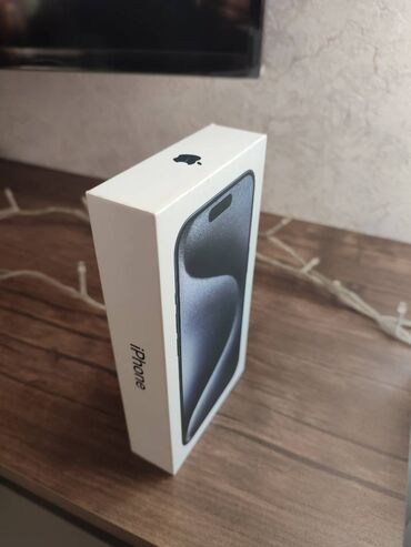 ayfon 1: IPhone 15 Pro, 256 GB, Mavi, Barmaq izi, Simsiz şarj, Face ID