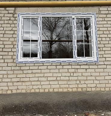 ПВХ-окна с установкой - Трехстворчатые пластиковые окна с профильной at lalafo.kg ПВХ-окна с установкой - Трехстворчатые пластиковые окна с профильной