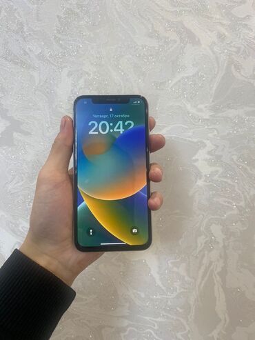 айфон se цена в бишкеке бу: IPhone X, 256 ГБ, Белый, Защитное стекло, Чехол, 100 %