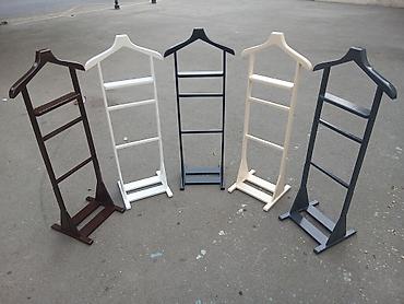 вешалка в прихожую: Taxta paltar asılqanı/Tekbasli - Material: MDF - Forma: ev damı — 1