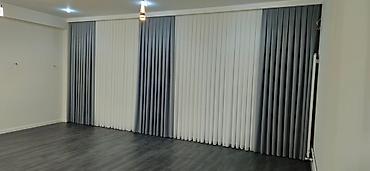 projektor perdesi: İkiqat pərdə sistemi – zolaqlı dekorativ drapery - Model: İkili — 6
