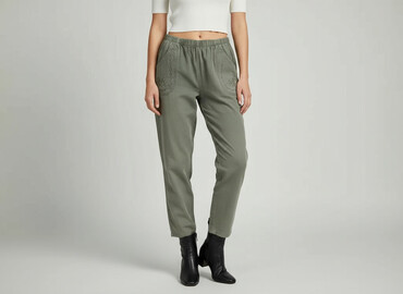 Women's Pants: Material trousers for women, size S
