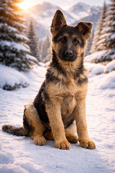 Продажа собак: Немецкая овчарка, 4 месяца, Самка, С прививкой, С родословной — 1