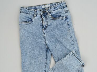 jeans mom slim fit stradivarius: Spodnie jeansowe, Reserved, 11 lat, 140/146, stan - Dobry