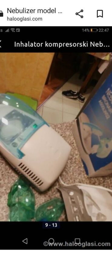 Inhalatori, nebulizatori: Inhalator kompletan ispravan 
Mirjevo — 10