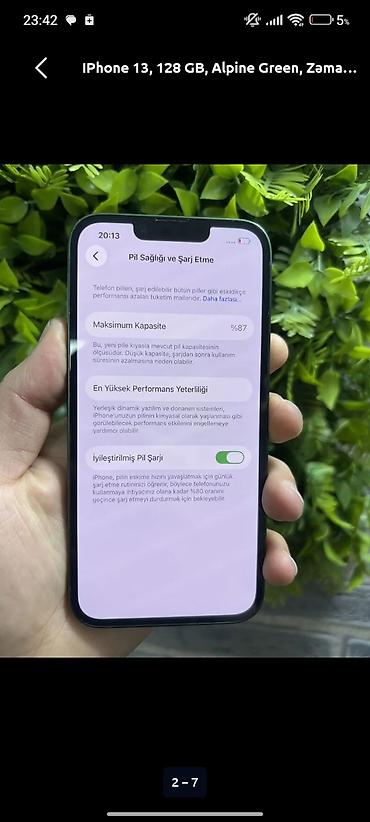 кнопкалы телефонлар: IPhone 13, 128 GB, Alpine Green, Face ID — 1