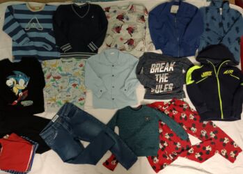 Paketi dečije odeće: Paket: Duksevi, Džemperi, Jakne, Za dečake, uzrast: 5-6 godina — 12