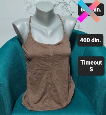 push up helanke za trening: S (EU 36), Cotton, Single-colored, color - Brown