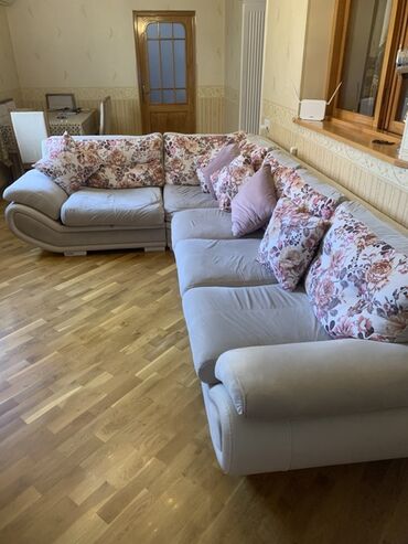 metbex kunc divan: Угловой диван, Б/у, Нераскладной, С подъемным механизмом