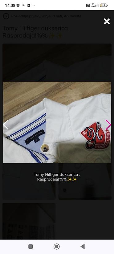bele košulje: RASPRODAJA!!Tommy Hilfiger ženska majica/duks na kopčanje (polo stil) — 3