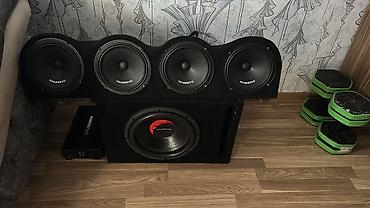 kolonkalar avtomobil: Aparatura - Avtomobil üçün səs sistemi komplekti - Ön panel: 4 ədəd — 1