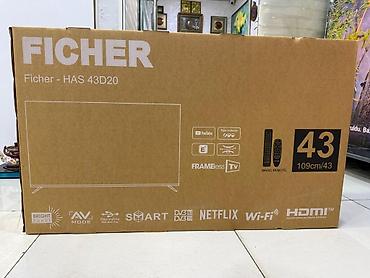 televizor hdmi: Yeni Televizor Riffle LED ekran 43" 4K (3840x2160), Pulsuz çatdırılma, Rayonlara çatdırılma — 1