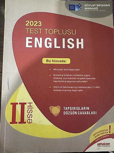 Testlər: İngilis dili Testlər 11-ci sinif, DİM, 2-ci hissə, 2024 il — 2