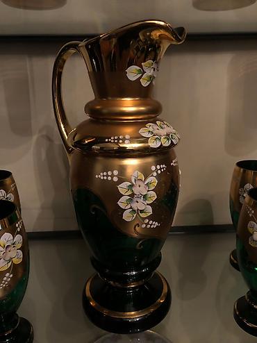 nahar servizi: Original Çexiya istehsalı bohemia kompot dəsti. İstifadə olunmayıb — 4
