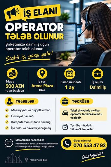 Продажи, работа с клиентами: Оператор Call-центра требуется, Любой возраст, 1-2 года опыта, Ежемесячная оплата — 1