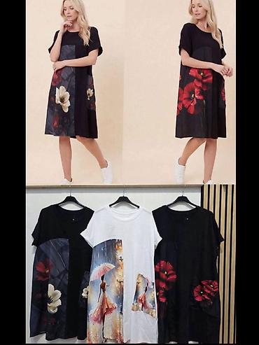 sandake: Haljina siroka sa sarama.
Crna,bela.
S,M,L,XL
 1900 NOVO AKCIJA — 1