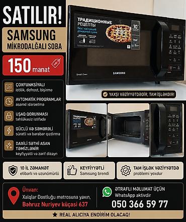 Samsung mikrodalğalı soba, Smart Oven seriyası. Çoxfunksiyalı lalafo.az -da Samsung mikrodalğalı soba, Smart Oven seriyası. Çoxfunksiyalı