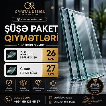 transformator qiymetleri: Şüşə paketlər – Crystal Design (crsdaldesign.az) Məhsul: Şəffaf şüşə — 1