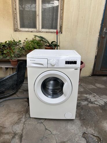 Paltaryuyan maşınlar: Paltaryuyan maşın Sharp, 7 kq, Avtomat, Qurutmasız, Kredit yoxdur — 1