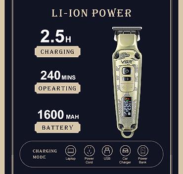 Trimmer VGR 901 - 4 Sürətli - 7000RPM / 1600MAH - 240 Dəqiqə / at lalafo.az — 4 Trimmer VGR 901 - 4 Sürətli - 7000RPM / 1600MAH - 240 Dəqiqə / — 4