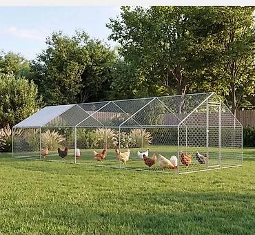mesac za kominu: Veliki KOKOŠINJAC 8x3x2m (kavez/Ispust, kokoške, živina) Aga ograđeni — 7