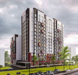 квартира бактуу долоноту: 2 бөлмө, 67 кв. м, 13 кабат, ПСО (өзү оңдоп түзөтүп бүтүү үчүн)