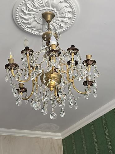 İşıqlandırma: Çılçıraq, 8 lampa, Metal — 1