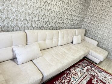 песочный сейф: Угловой диван, C подушками, Трёхместный и более