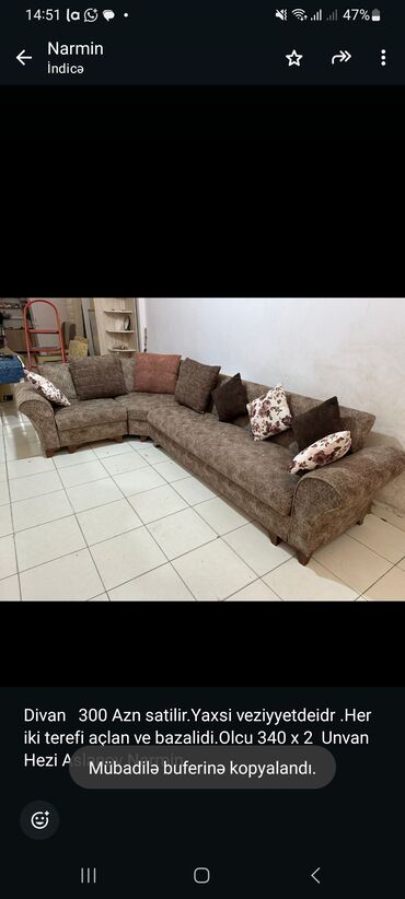 Mətbəx mebeli: Künc divan