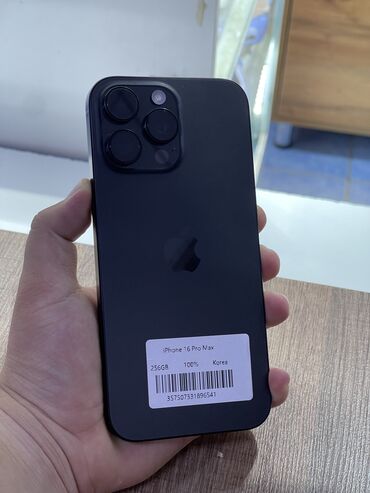 монитор купить в бишкеке: IPhone 16 Pro Max, Колдонулган, 256 ГБ, Black Titanium, Заряддоочу түзүлүш, Коргоочу айнек, Каптама, Бөлүп төлөө менен, 100 %