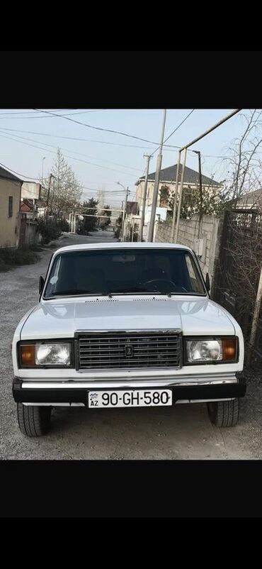 🚗 VAZ 2107 – 2009 il – Ağ rəng – Öz mühərriki 🚗 ✨ Zavod boyası – Heç