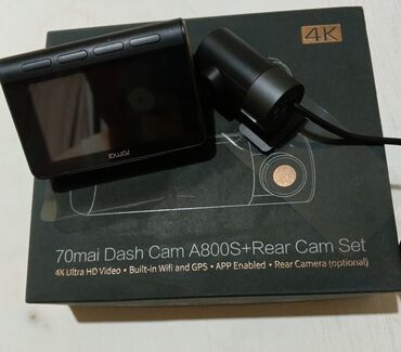 Avtomobil üçün siqnalizasiya: 70mai Dash Cam A800S + Arxa Kamera Seti - 4K Ultra HD video