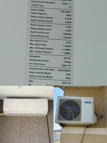 Kondisionerlər: Kondisioner AUX, İşlənmiş, 40-45 kv. m, Kredit yoxdur