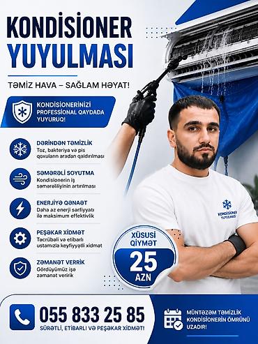 kombi ustası: Kondisioner yuyulması xidməti Təmiz hava – sağlam həyat! Xidmətin — 1