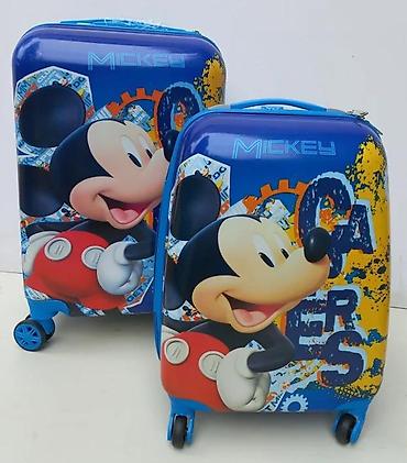 Rančevi, torbe i koferi: Dečiji set kofera – Mickey Mouse dizajn - Set od 2 kofera: veći i — 1