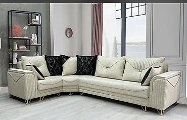 Divan və masa dəstləri: Künc divan dəstləri – müasir dizayn və komfort - Modellər: müxtəlif — 25