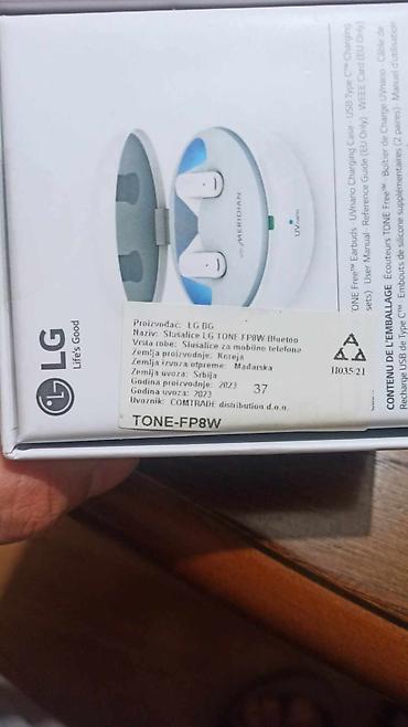 Slušalice: LG TONE Free TONE-FP8W bežične in-ear slušalice - Poboljšano aktivno — 6