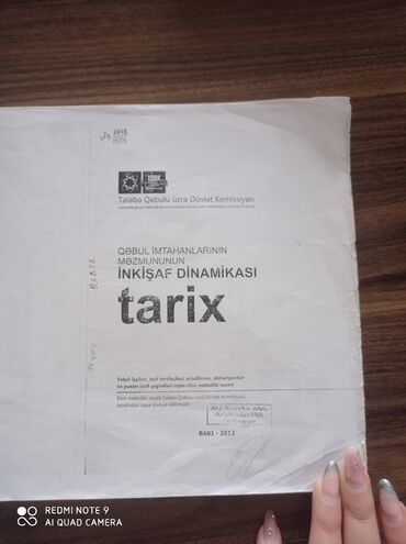 uşaq inkişafı metodikası: Siz də qəbul imtahanlarında tarix fənnindən yüksək nəticə əldə etmək
