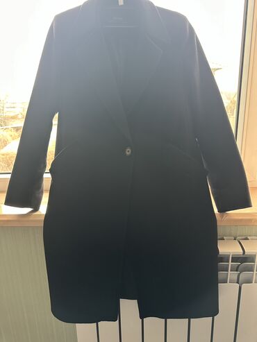 чёрное пальто оверсайз zara: Zara