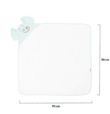simpo komode: KikkaBoo Peškir sa kapuljačom 90x90 cm – Elephant Time (šifra: KKB1) — 2