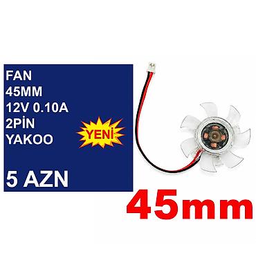 Soyutma sistemləri: Videokart üçün Fanlar “36/45/47/75/87mm 12v 2/3/4pin” 📍Ünvan: Bakı — 6