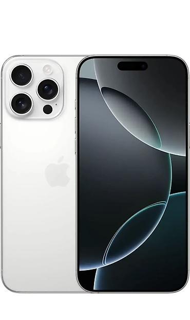 IPhone 16 Pro, Б/у, 128 ГБ, White Titanium, Кабель, 100 % at lalafo.kg IPhone 16 Pro, Б/у, 128 ГБ, White Titanium, Кабель, 100 %